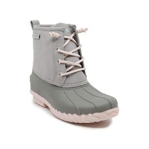 Nautica Gray and Pink Kids Rain & Snow Boots